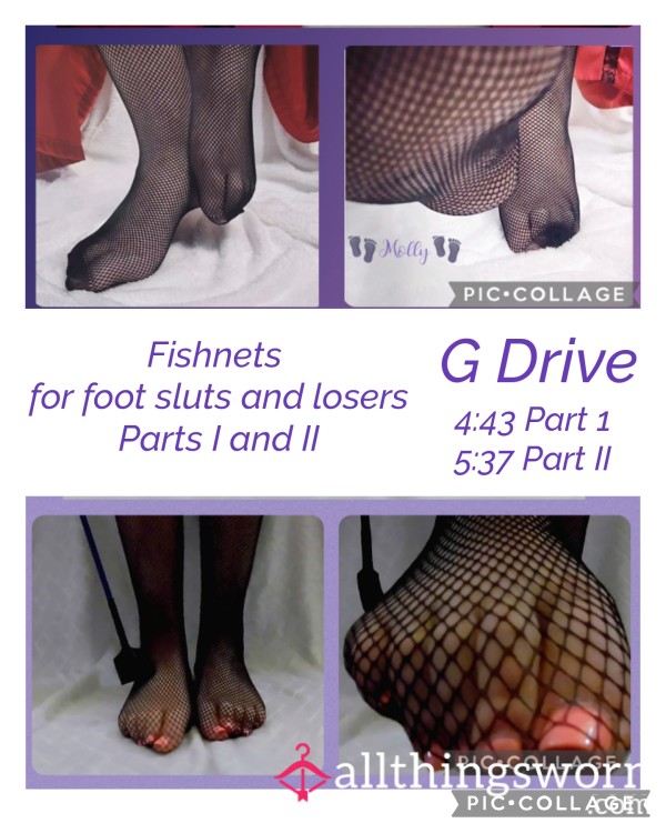 📽Foot Humiliation Videos📽 - 👣 Degrading Little Foot Sl*ts Like You👣 Fishnets For Footsl*ts And Losers Part I And II