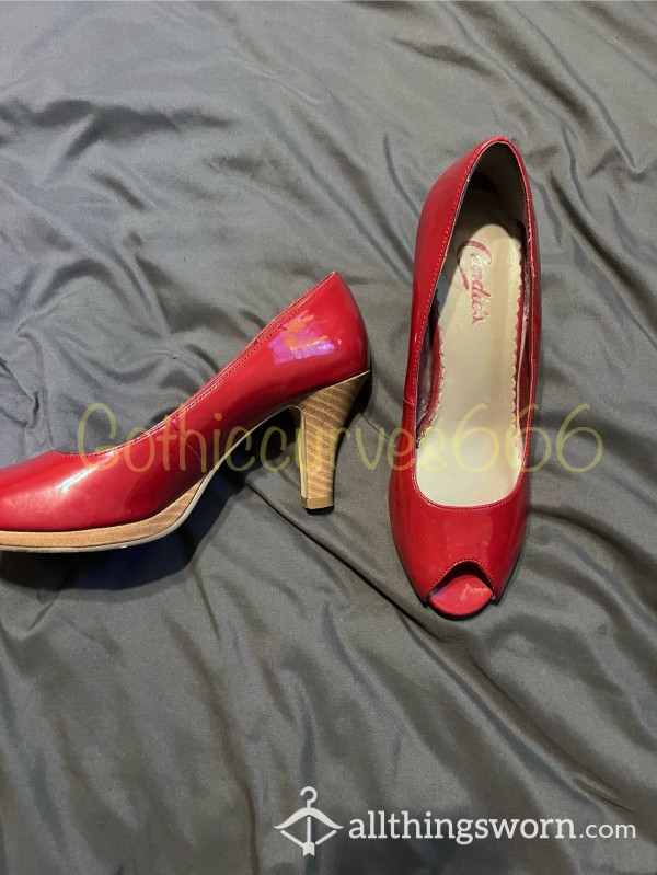 F**k Me Pumps. Candies Red High Heels