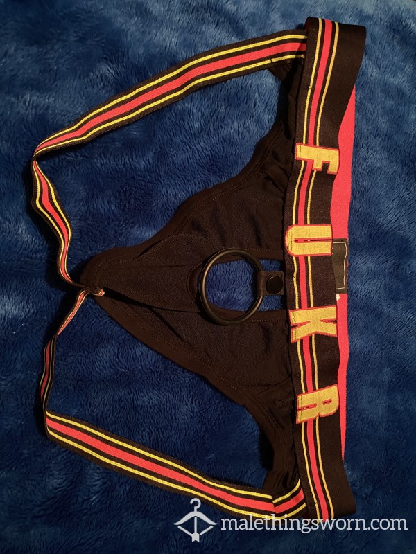 FUKR Jockstrap With Built In C*ck Ring Worn Size XL