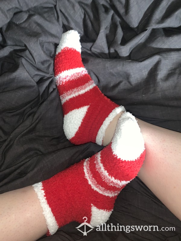 Fuzzy Christmas Socks