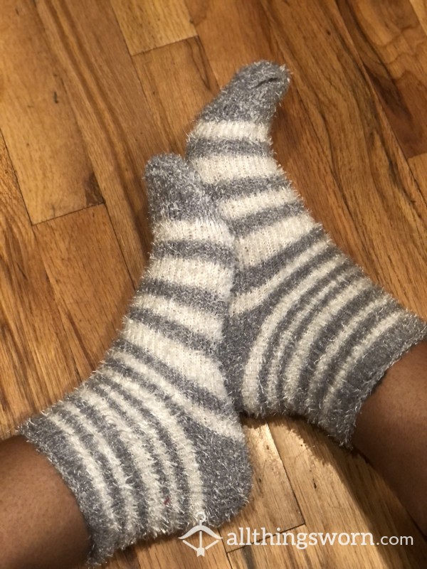 Fuzzy Cozy Crew Socks