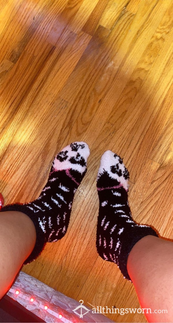 Fuzzy Panda Socks