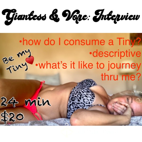 Giantess & Vore: Milf Interview