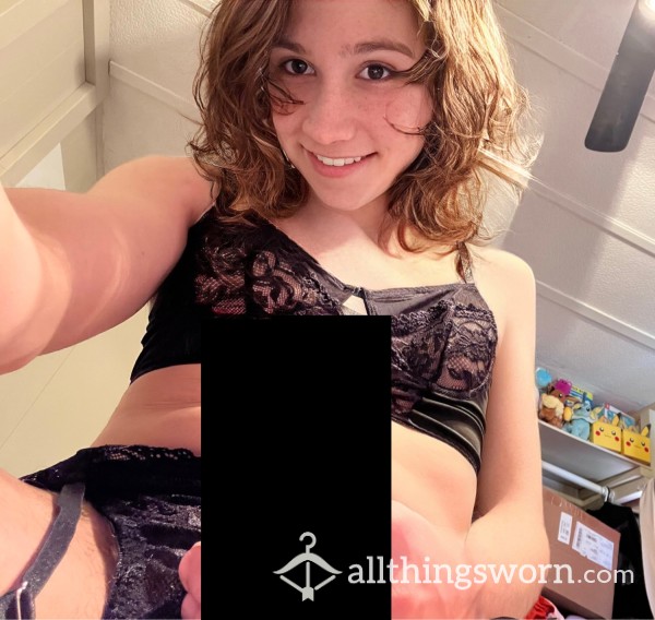 Girl D*ck In Black Lingerie