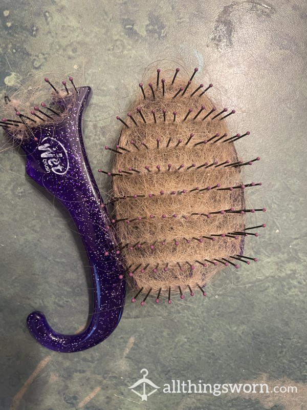 Goddess Broken Hair Brush Full Of Hair