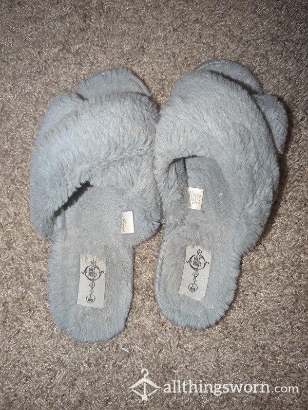 Goddess Gray Slippers