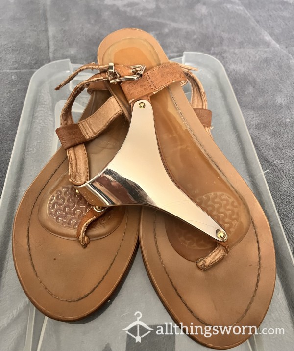 Gold Aldo Sandals