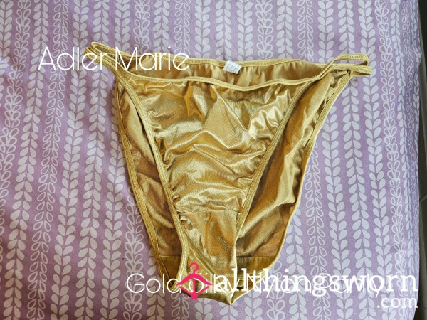 Gold Silky Nylon Panty