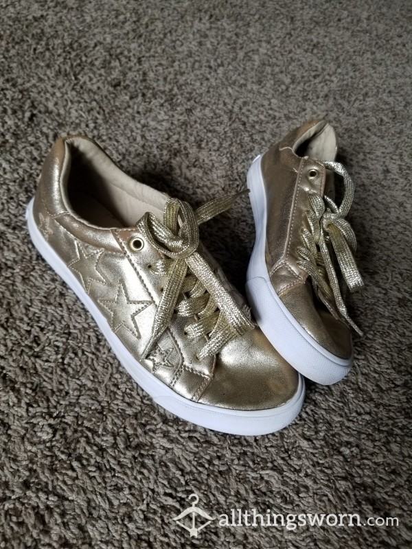 Gold Sneakers