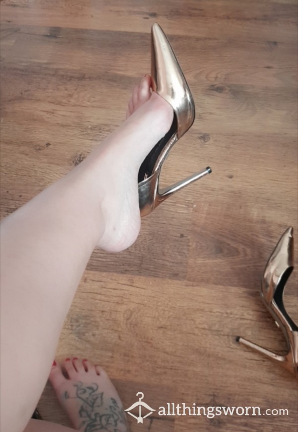 Gold Stilettos