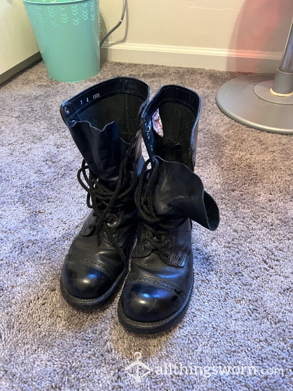 Goth Gamer Combat Boots