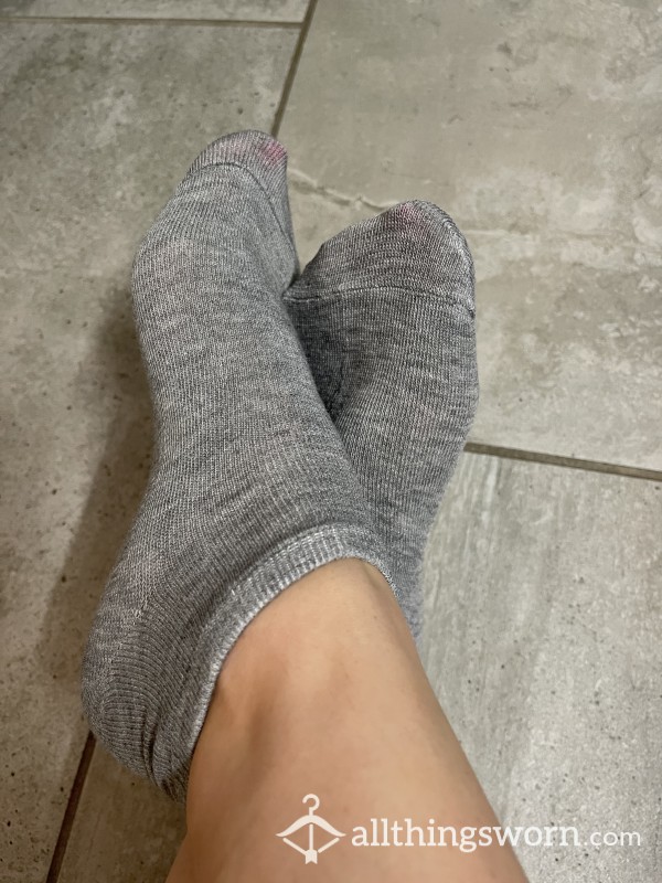 Gray Ankle Socks