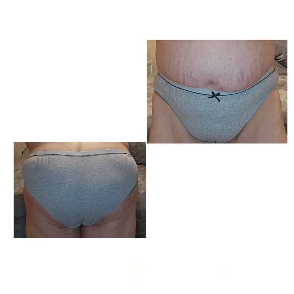 Gray Cotton Fullback Panty