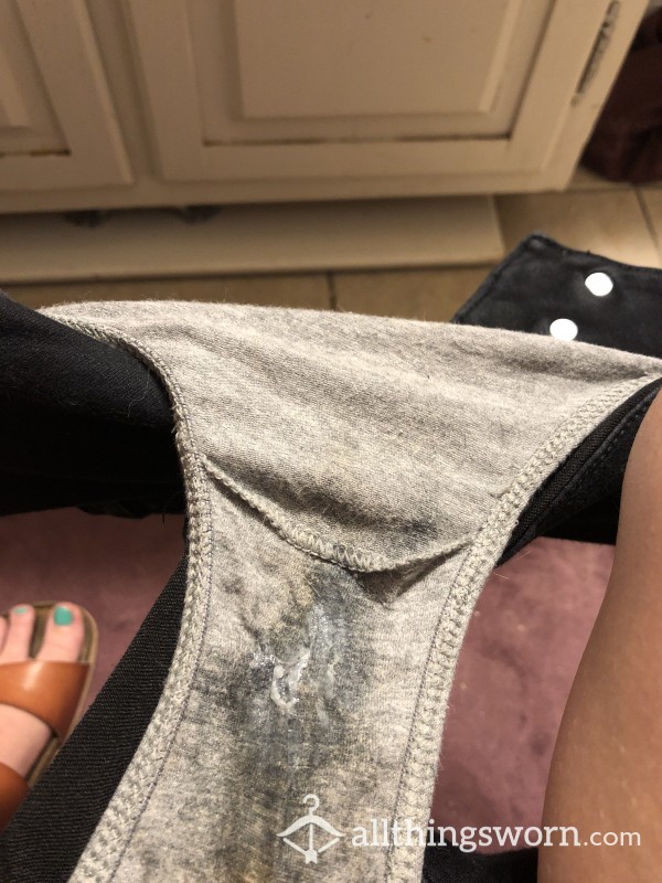 SOLD Gray C*m Panties