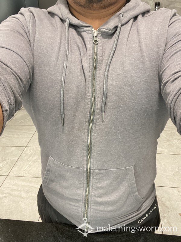 Gray Gym Pump Hoodie