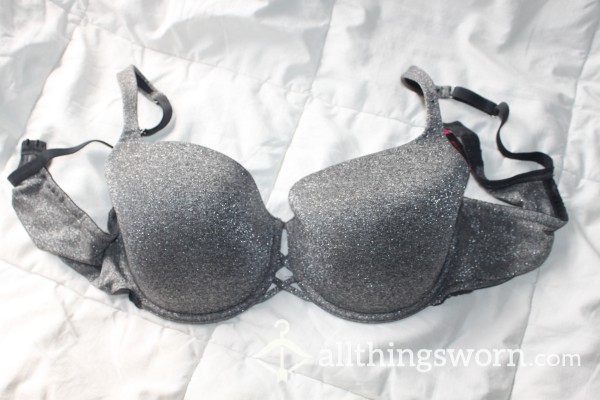 Gray Sparkly LaSenza 38C Well Worn