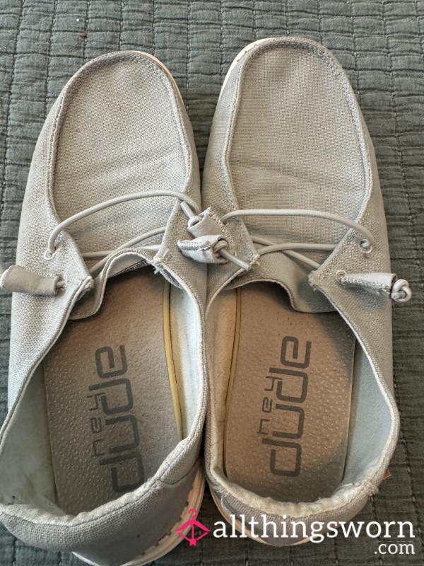 Gray Well Loved Hey Dude Shoes