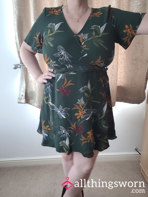 Green Flower Dress