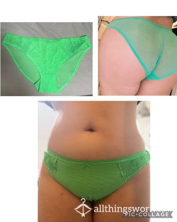 Green Full Brief Panties