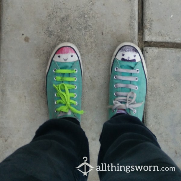 Green Lowtop Converses