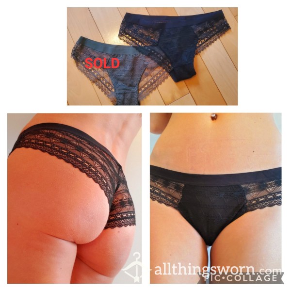 Green Or Black Cheeky Lace Panties