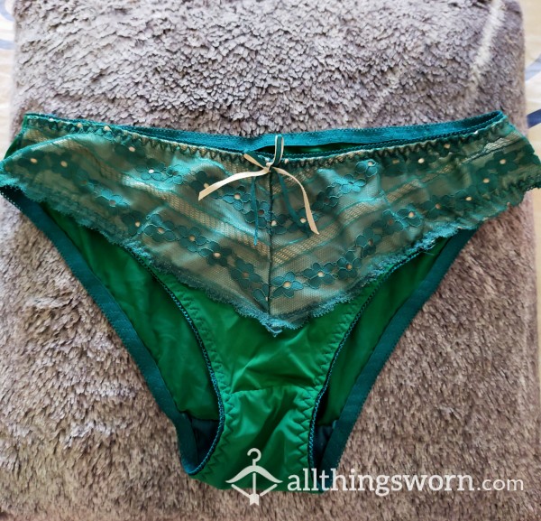 Worn Green Panties