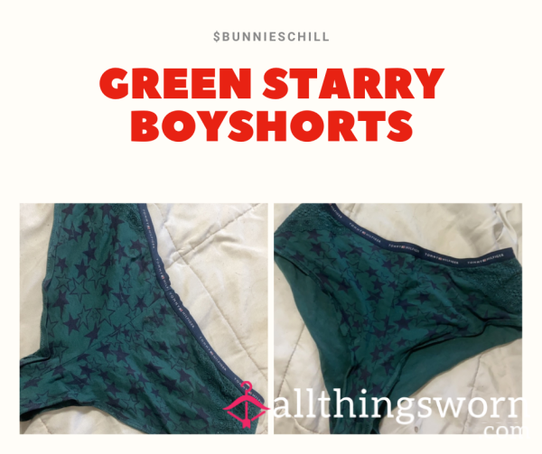 Green Starry Boyshorts