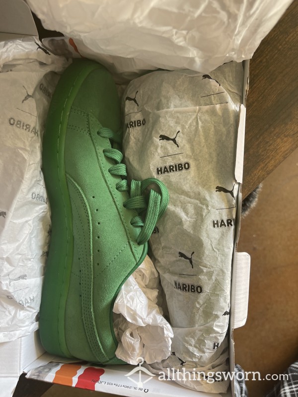 Green Suede Puma & Haribo Collab