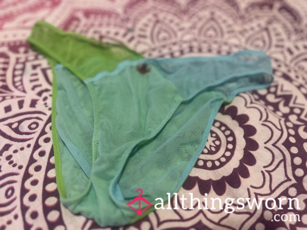 Green/blue Soft Material Cheeky Panties !