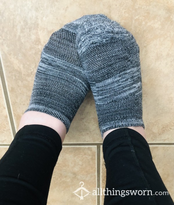 Grey Ankle Socks