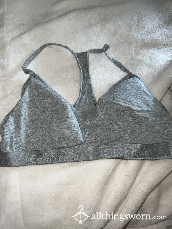 Grey Calvin Klein Padded Bra