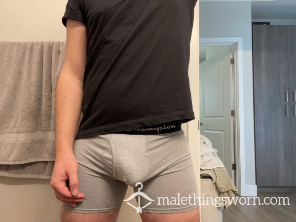 Grey Champion Boxer Briefs