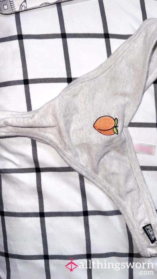 Grey Cotton Peach Vs Thong