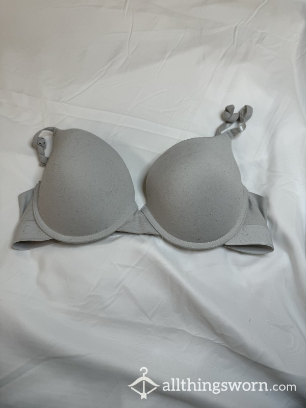 Grey Cotton T Shirt Bra 36C