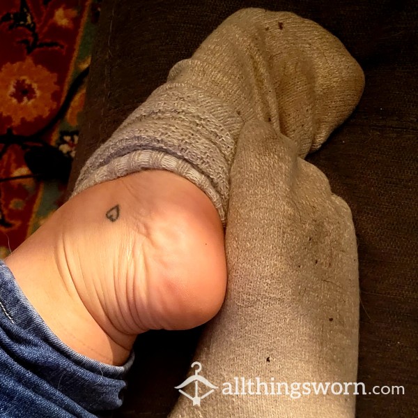 Grey Long Socks