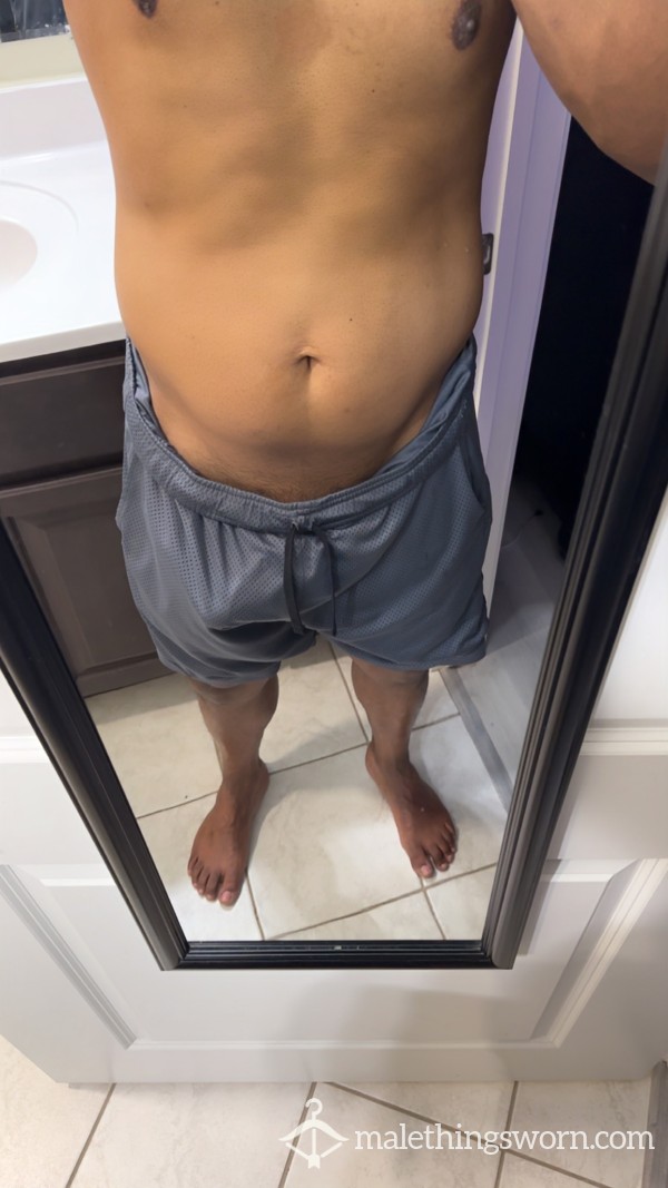 Grey Nike Sleeping Shorts - L