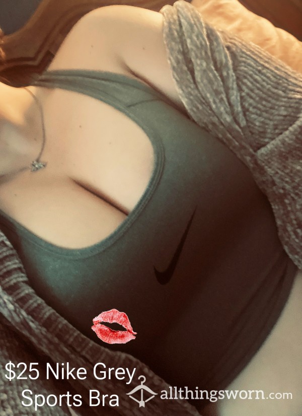 Grey Nike Sports Bra