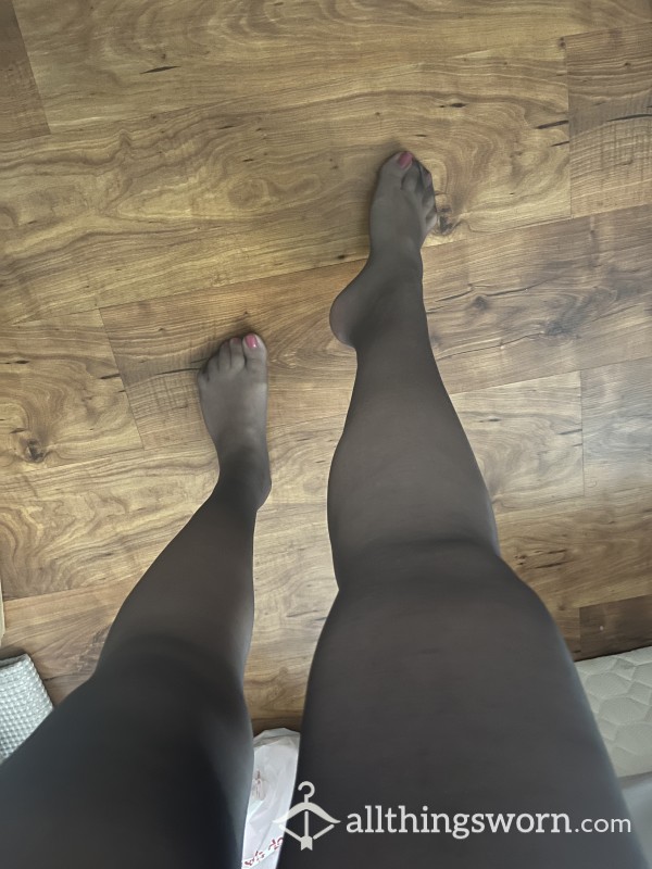 Grey Sheer Pantyhose