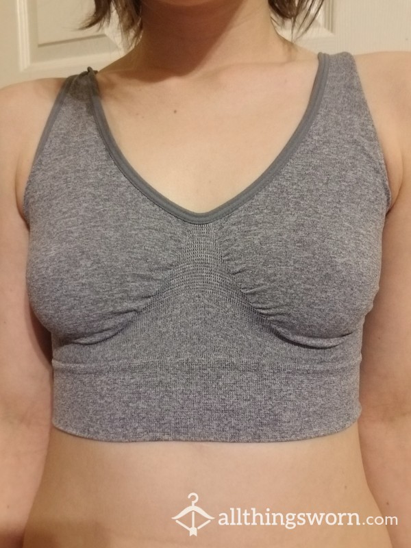 Grey Sports Bra