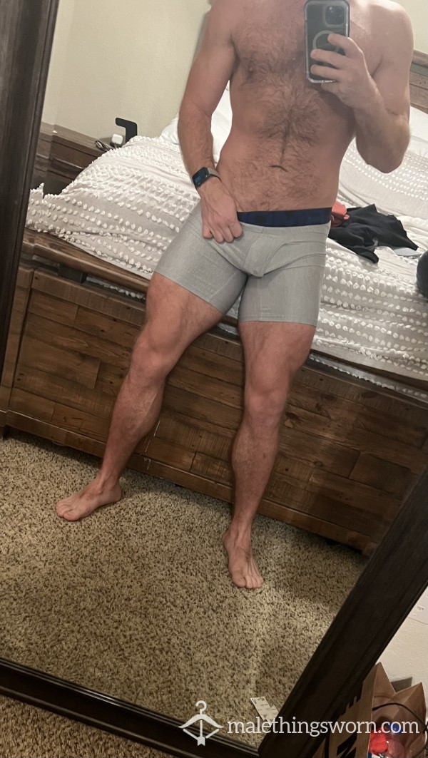 Grey Under Armour Boxer Briefs