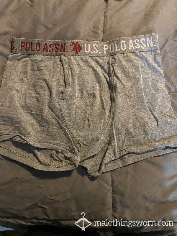 Grey US Polo A**n Boxer Briefs