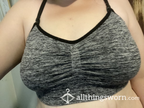 Grey/Black Sports Bra 💦