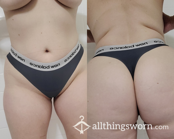 **SOLD** Gun Metal Grey New Balance Thong