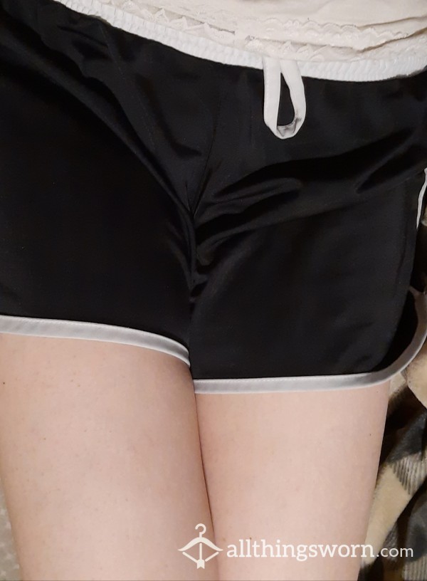 Gym Shorts Worn Without Panties