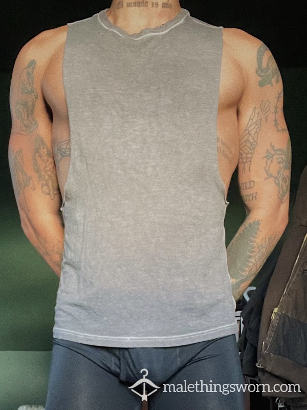 Grey Muscle Tee