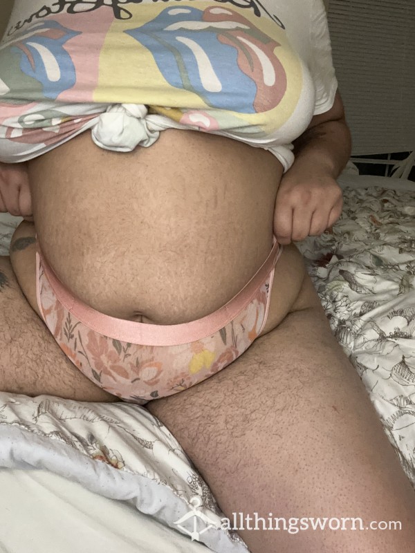 Hairy, BBW Latina Cheeky Panties