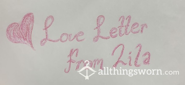 Handwritten Love Letter