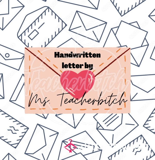 Handwritten Letter From Miss Teach