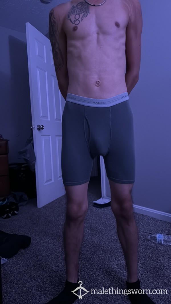 Hanes Grey Boxer Briefs