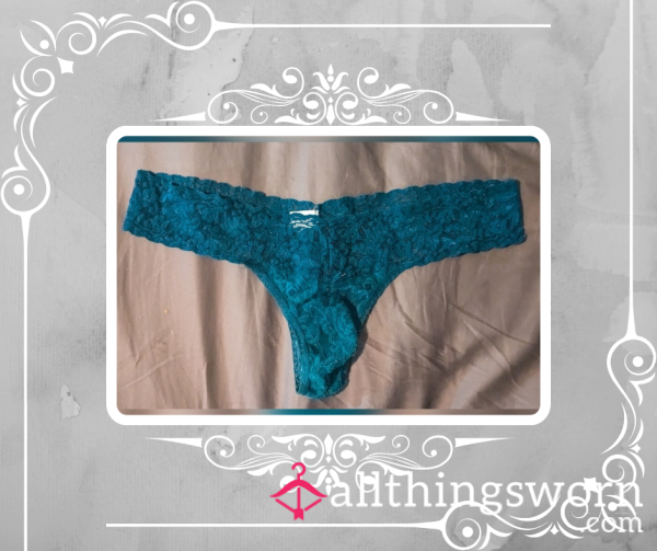 Hanky Panky Dark Blue Lace Thong